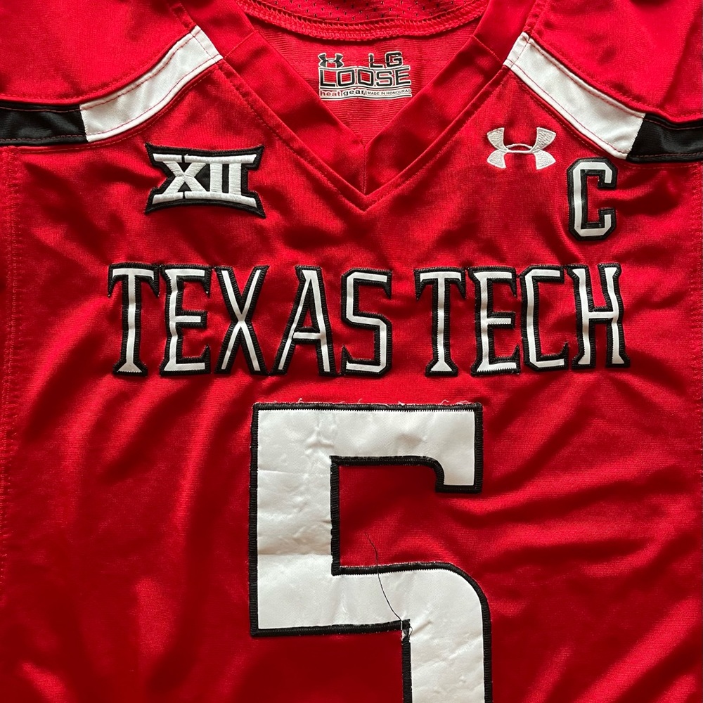 Patrick Mahomes College jersey authentic